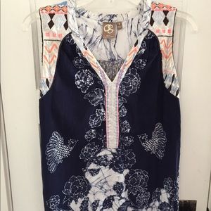 ANTHROPOLOGIE One September Tunic Tank S